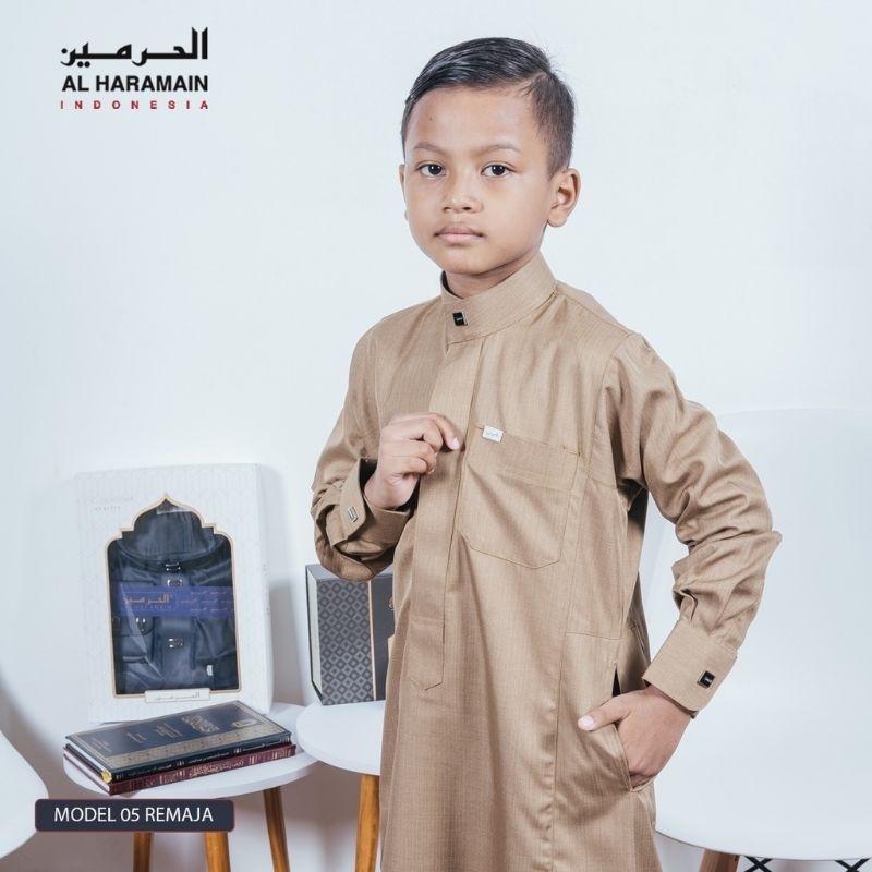 GAMIS JUBAH AL HARAMAIN REMAJA WOL MANSET RESLETING (05)