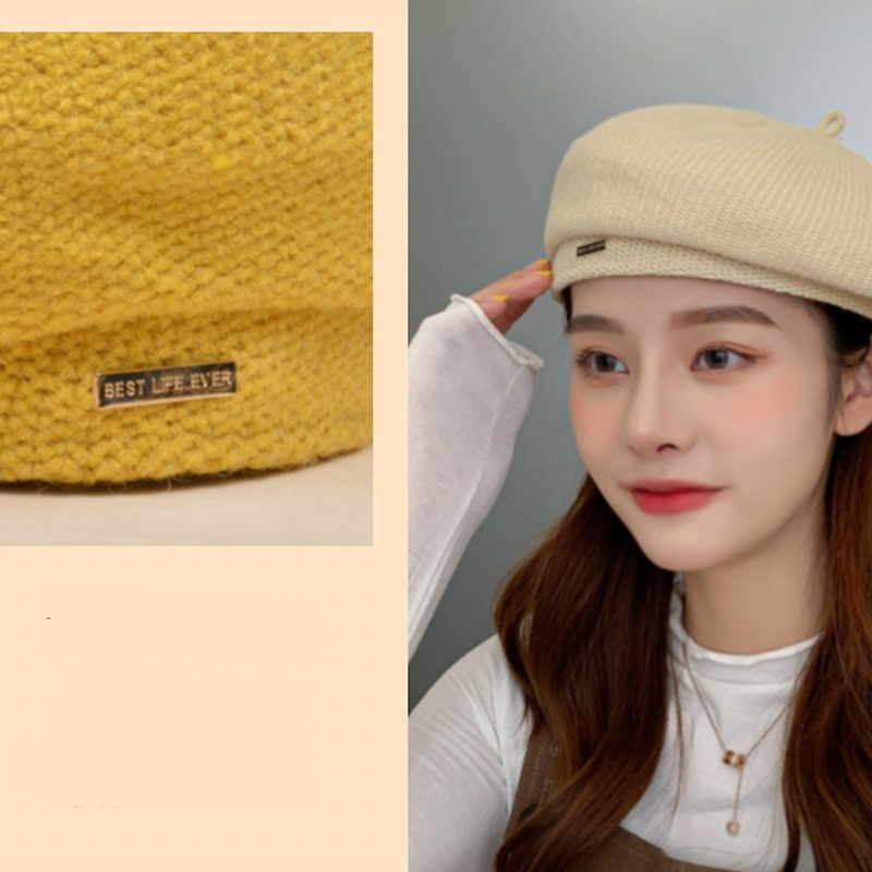 Topi Wanita Korea Kekinian Fashion Baret Cap Girl Wool TERBARU K1