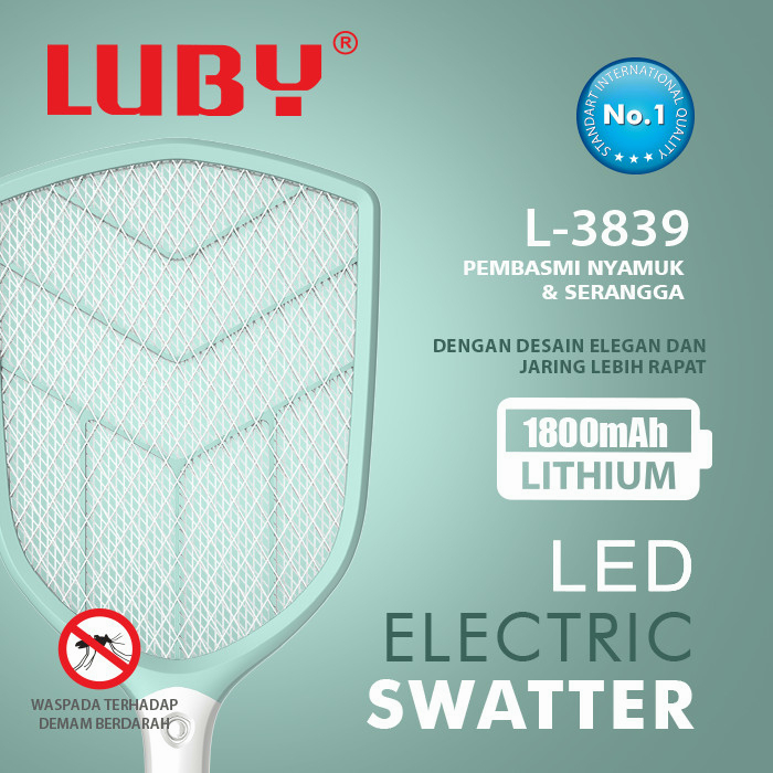 YUN Mall  RAKET NYAMUK LUBY L3839 / PERANGKAP NYAMUK / RAKET NYAMUK / LUBY L3839