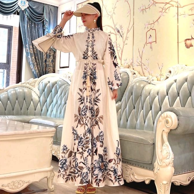 13000 (FreeBelt);Baju Maxidress Maxi long dress gaun pesta BUSUI friendly Korean style wanita import