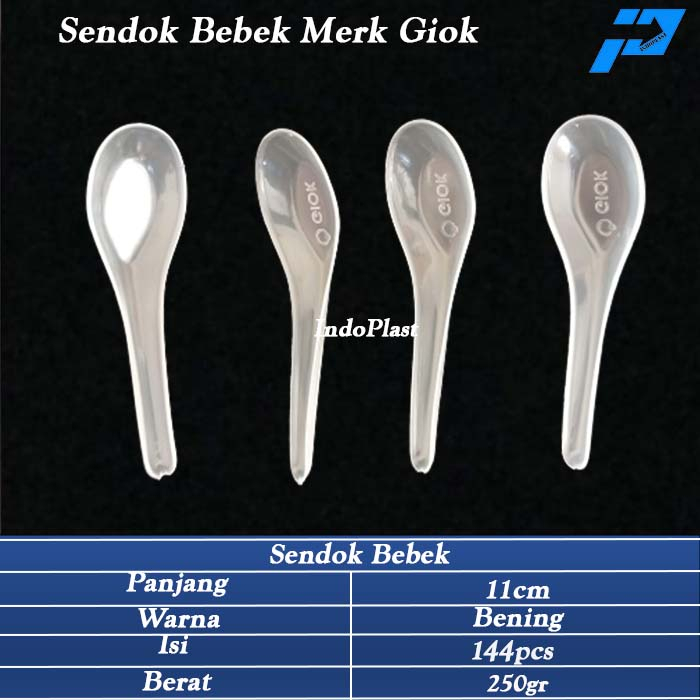 Sendok Plastik Bebek/Sendok Bubur/Sendok Bebek Giok Bening