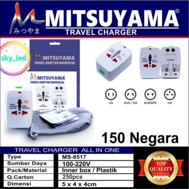 Adaptor Internasional Travel Adaptor Universal World International