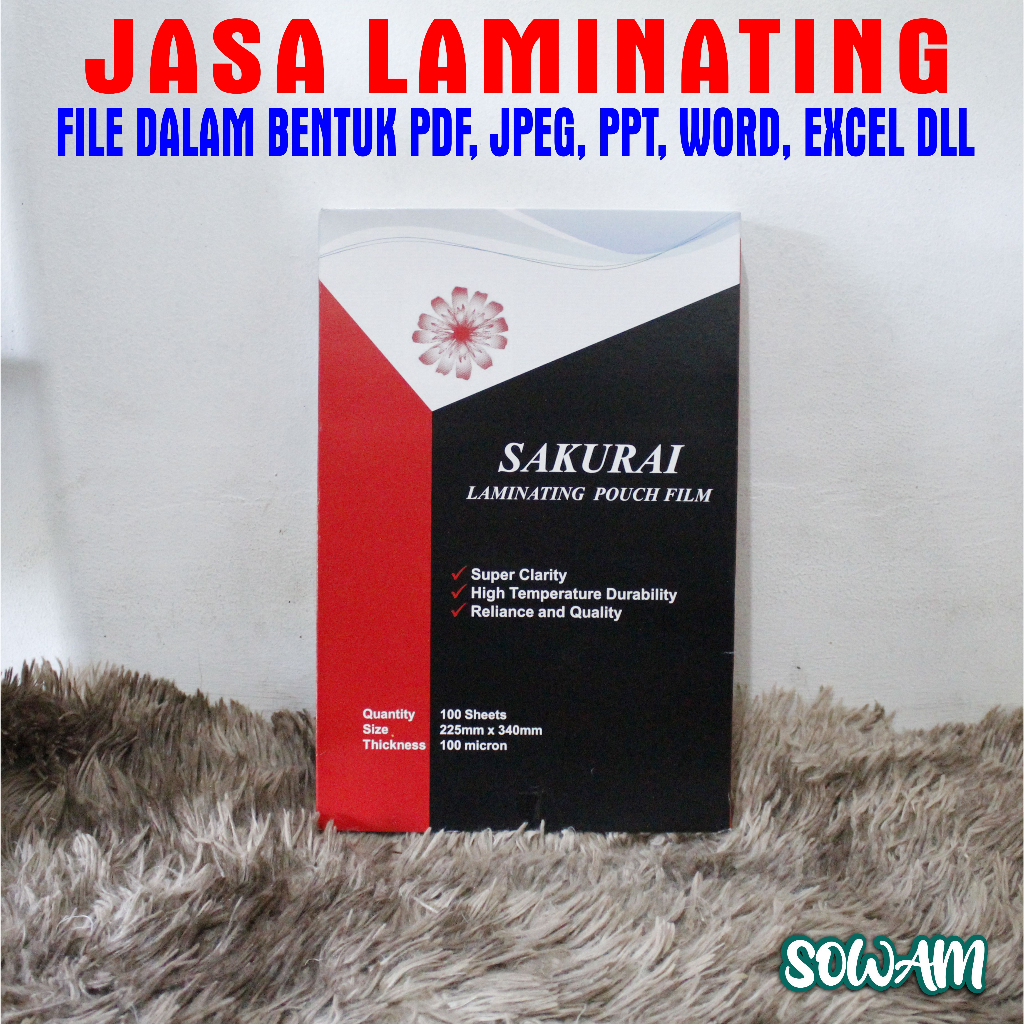 

Laminating Panas Ukuran A4/F4