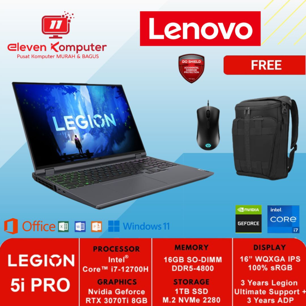 Lenovo Legion 5 Pro i7 12700H 16GB 1TB SSD RTX 3070Ti 165Hz W11