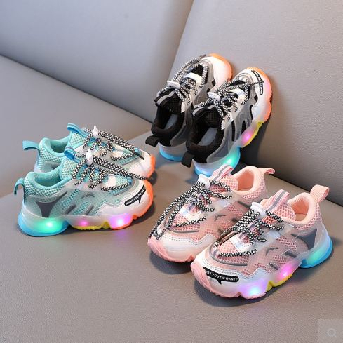 GLORYKIDZ SH20113N Sepatu Anak Lampu Sneakers Anak LED Size 1-6 Tahun
