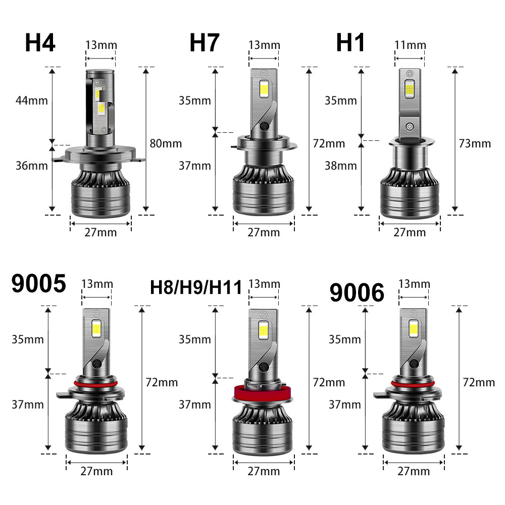 LAMPU LED HEADLAMP FOGLAMP MOBIL H4 H11 H8 H16 H9 H1 H7 HB3 HB4 HIR2