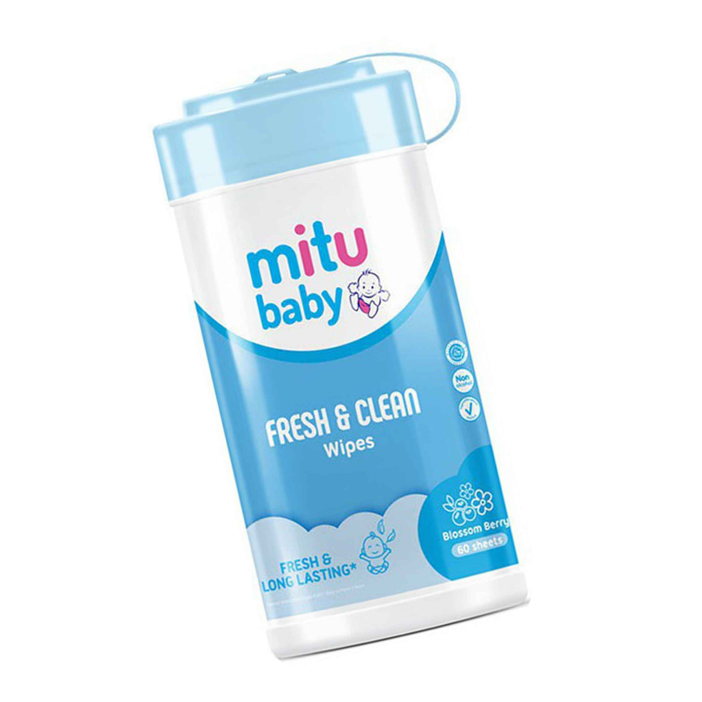 Mitu / Mitu baby / Fresh &amp; clean Wipers / blossom berry / 60 sheets