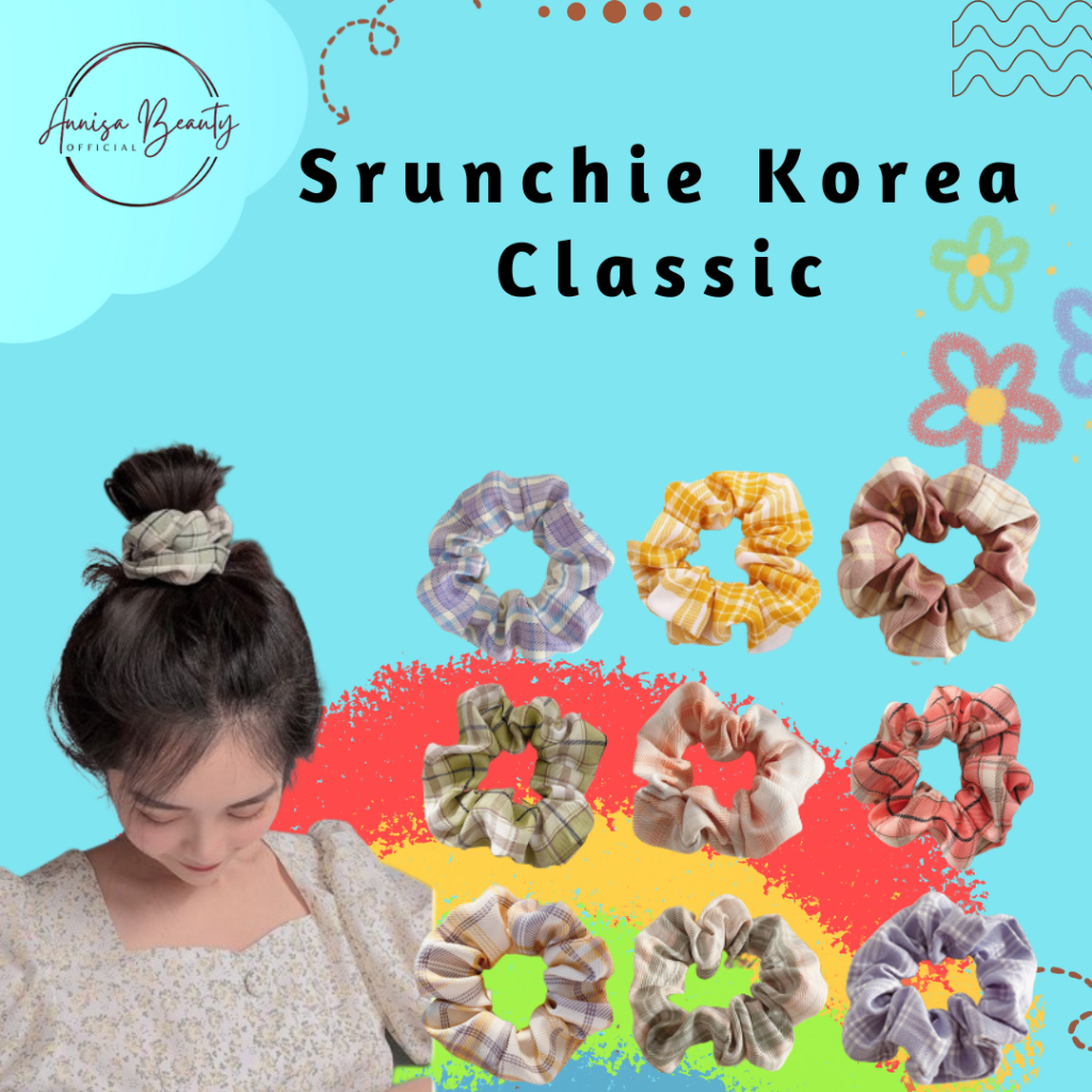 Ikat Rambut Wanita Srunchie Korea Classic Aksesoris Women Hair