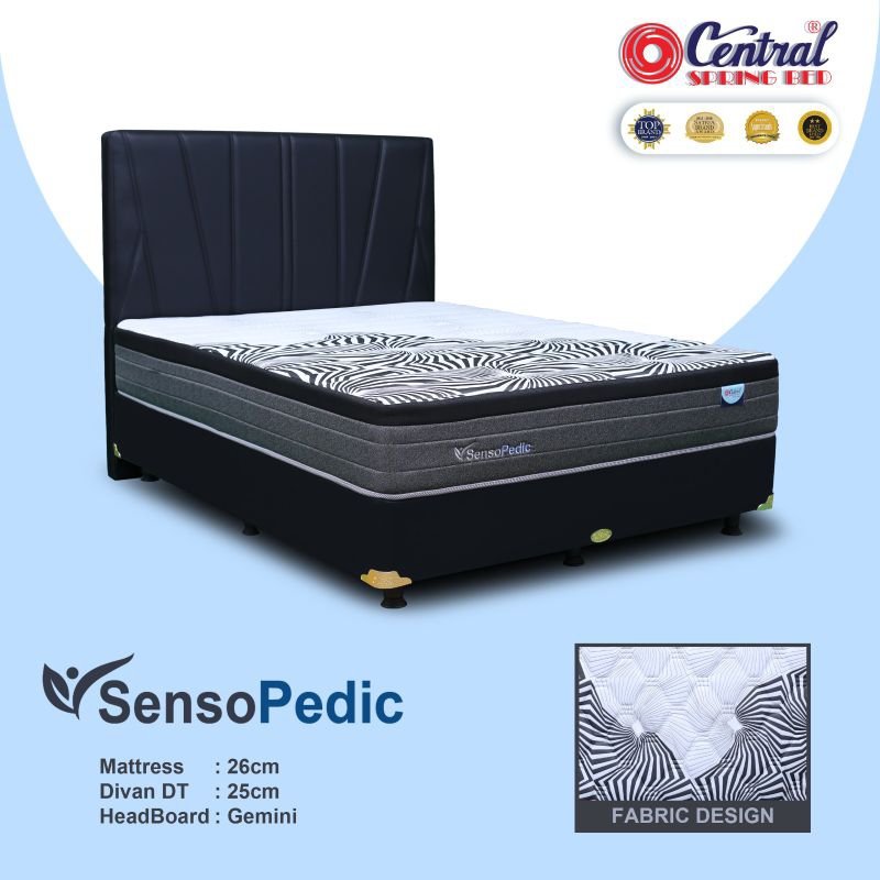 spring bed central set silver orthopedic