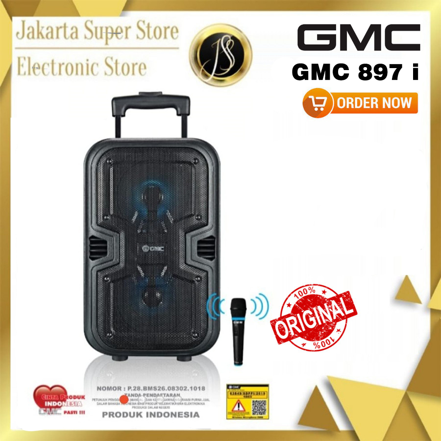 SPEAKER PORTABLE BLUETOOTH GMC 897I