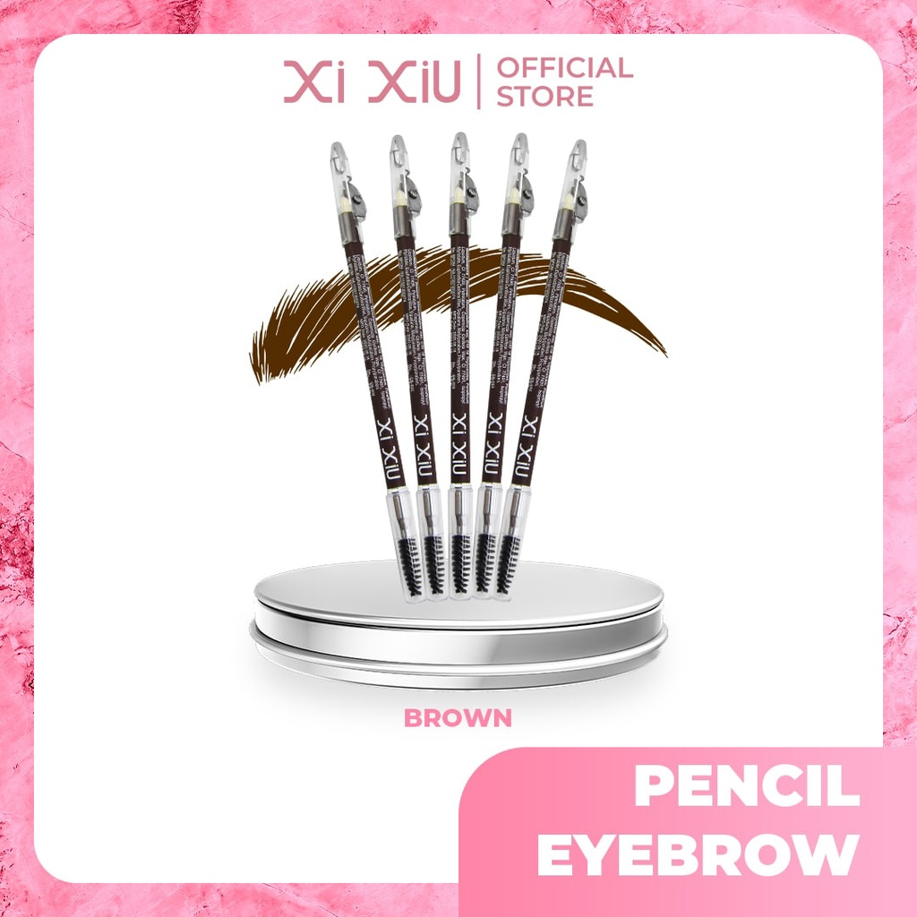 XI XIU Pensil Alis Black &amp; Brown Eyebrow Pencil Celak Alis Eye Brow XiXiu