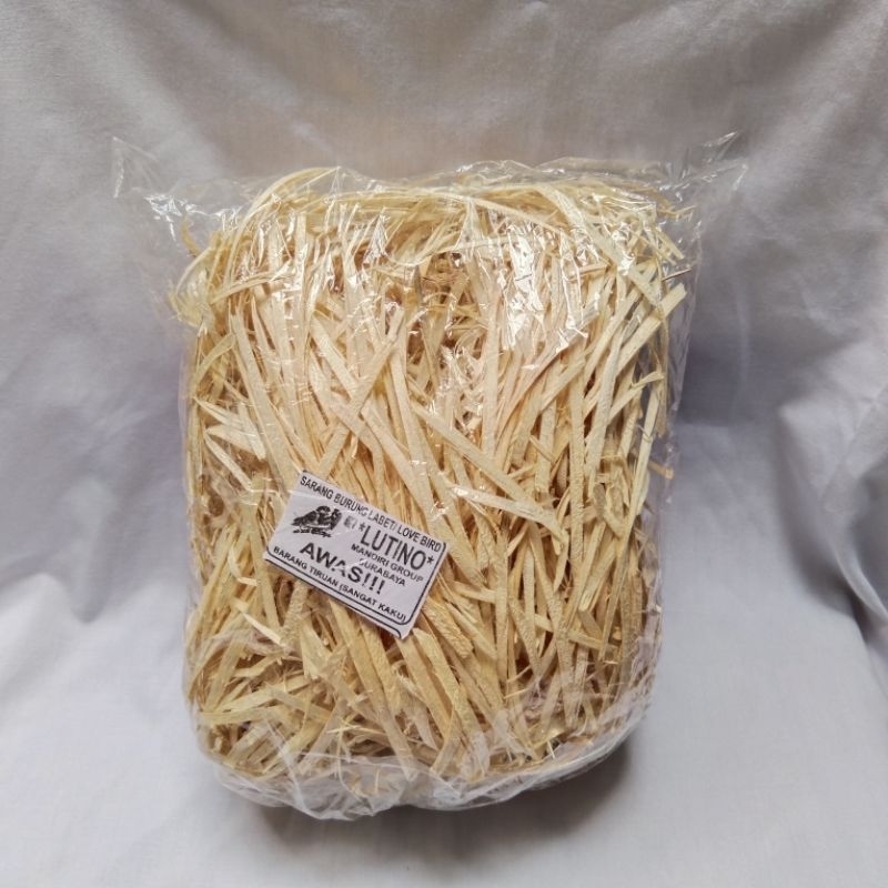 Serat kayu || sarang bertelur burung lovebird || alas sarang burung