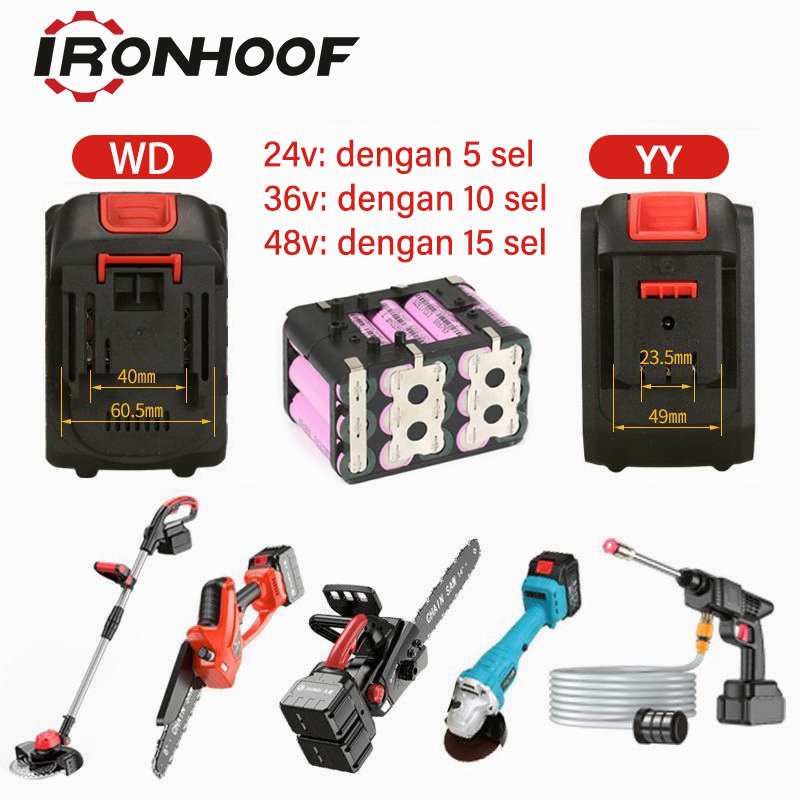 Rechargeable bor baterai wrench Baterai lithium-ion berkualitas baterai listrik tanpa kabel yang dapat diisi ulang