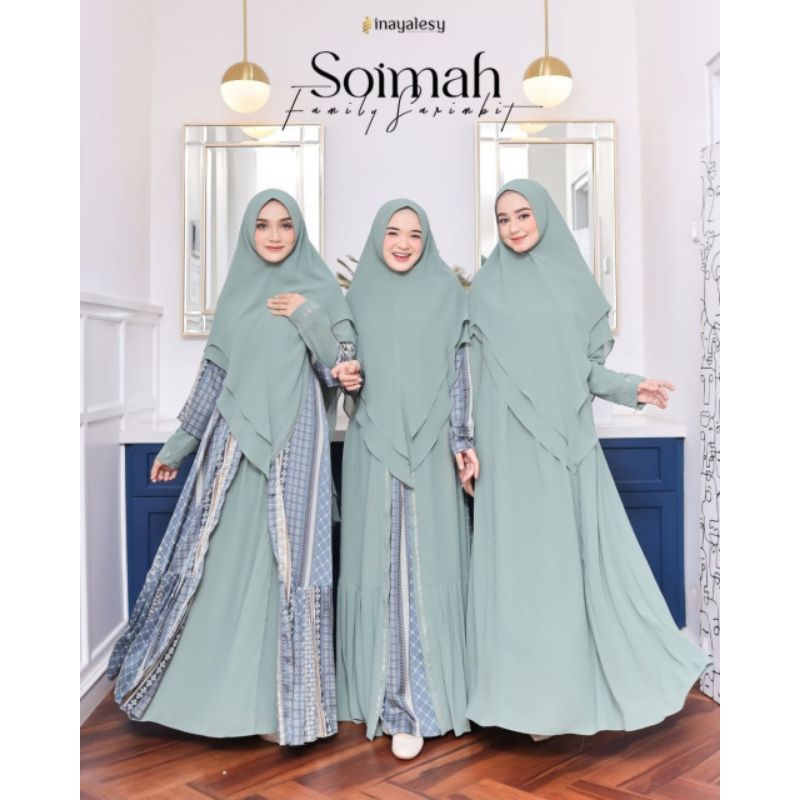 SET GAMIS SYARI PREMIUM SOIMAH ORIGINAL INAYA INAYALESY EXCLUSIVE DRESS BAJU BUSANA MUSLIM BUSUI WAR