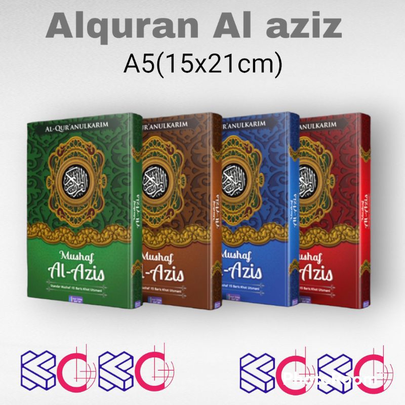 ALQURAN AL AZIZ MUSHAF USTMANI 15 BARIS STANDAR DEPAG UKURAN A5 NUR ILMU