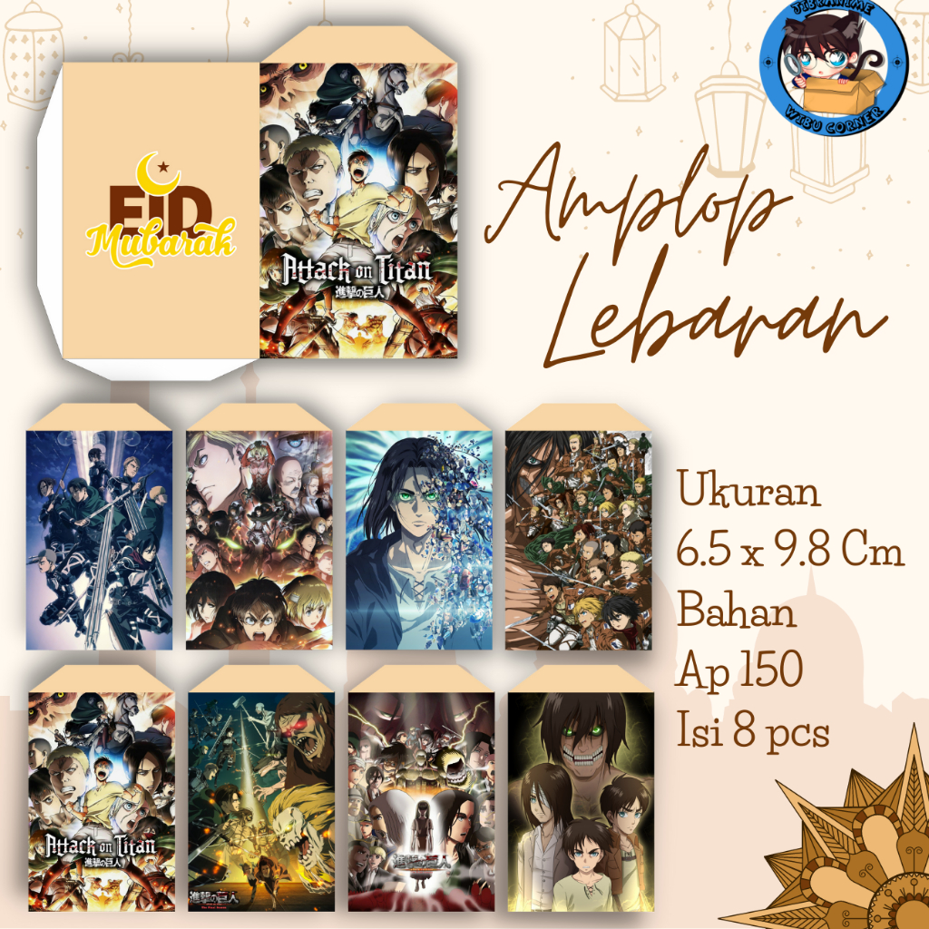 

Amplop lebaran anime attack on titan