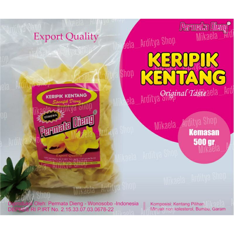 

keripik kentang dieng khas wonosobo 500g
