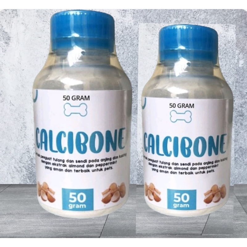 CALCIBONE 50gr Penguat Tulang dan Sendi Anjing Kucing Keseleo Patah