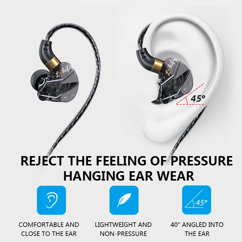 (COD) S16 Earphones HIFI Superbass Wired In-Ear Gaming Headphones Subwoofer Mobile Phone Earbuds 9D Surround Stereo Super Sports Headset With Mic