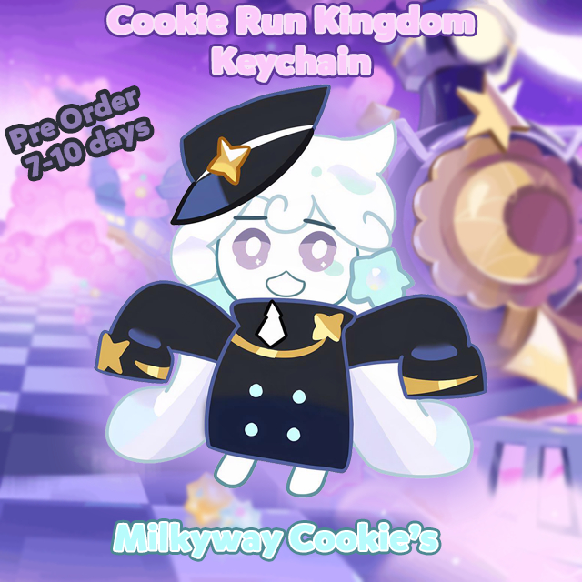 Pre-Order Cookie Run Keychain "Milky Way Cookies"