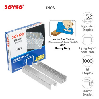 

Heavy Duty Staples / Isi Stapler / Refill Stapler Joyko 1210S X