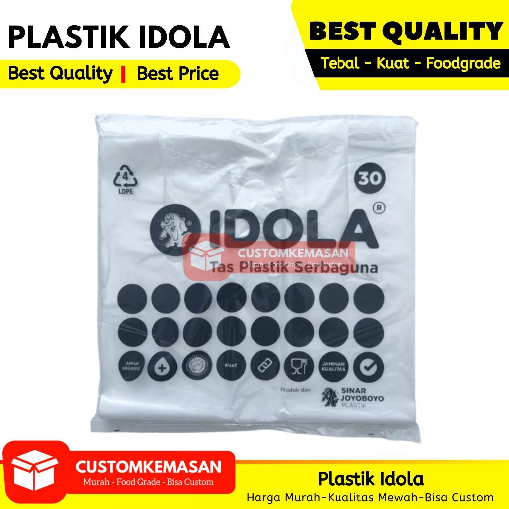 Kantong Plastik Donat / Kantong Plastik Box Donat / Plastik Kue / Bungkus Donat / Plastik Makanan