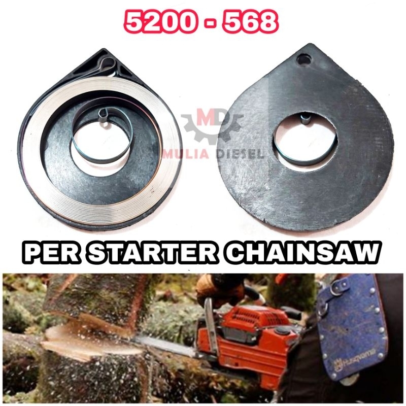 Rewind Spring Per Recoil Starter Alit Engkol Single Chainsaw kecil 5200 5800 628 598