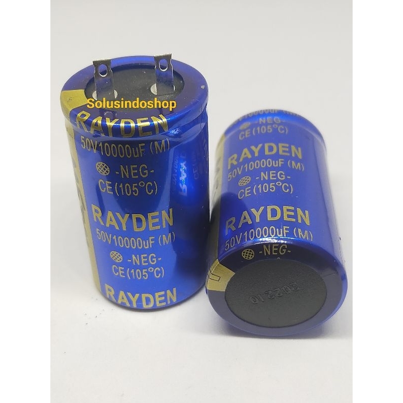ELCO Elco Elko ELKO Kapasitor 10000 uf 50v Rayden - 50v 10000uf Rayden