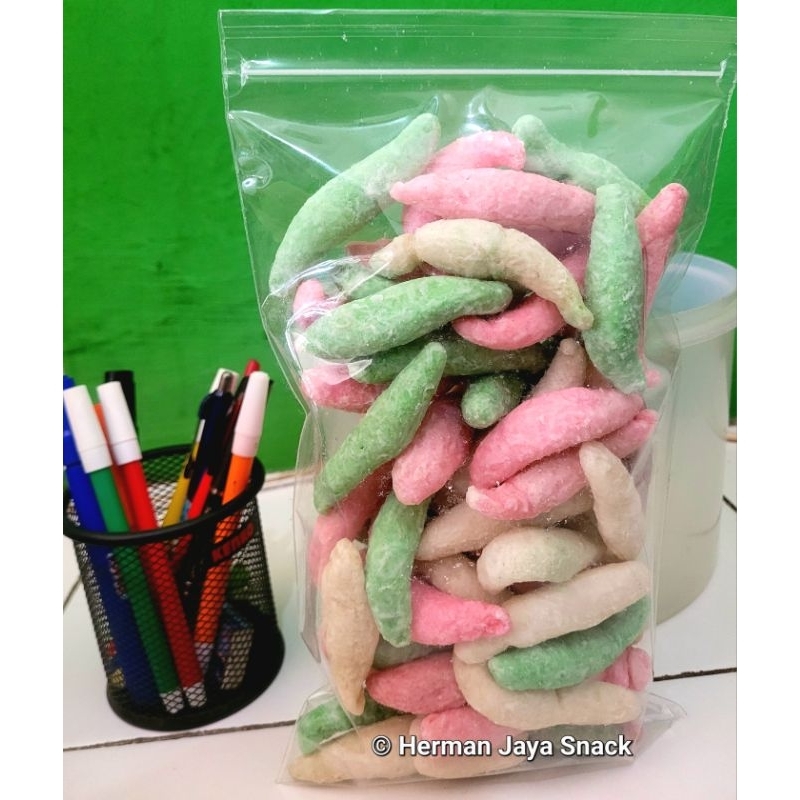 

Kue cendol / telor gabus warna