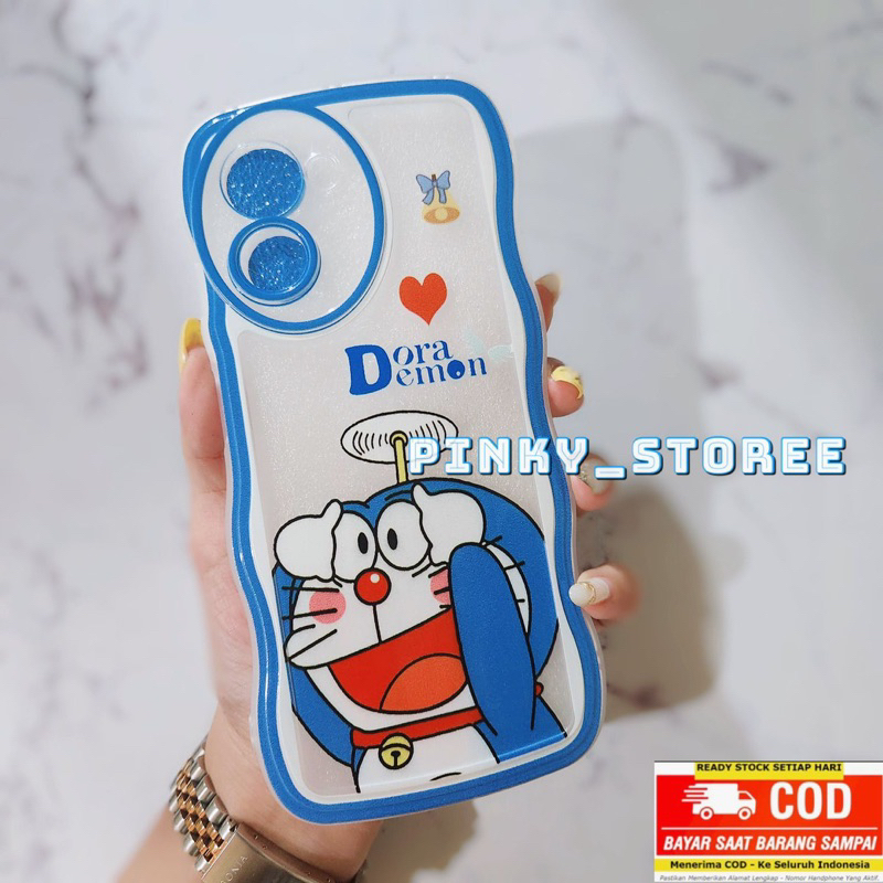 SOFTCASE WAVE INFINIX HOT 12/ HOT 12i/ HOT 12PRO/ HOT 12PLAY/ HOT 11PLAY/ HOT 11S NFC/ HOT 10/ HOT 10S/ HOT 10PLAY/ HOT 9/ HOT 9PLAY/ HOT 8/ SOFT CASE GELOMBANG/ CASING WAVY + PROTECTOR CAMERA MOTIF DORAEMON/ FLOWER/ ZEBRA/ LOVEBLACK