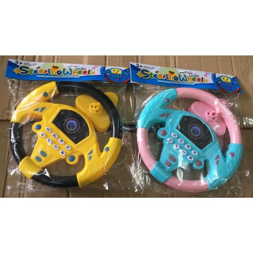 &lt;^ SJA ^&gt; Mainan Setir Mobil Anak Steering Wheel Car Musik Mainan edukasi anak Mainan Setir Setiran Mobil Anak