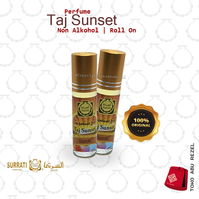 SURRATI TAJ SUNSET ROLL ON 6ML | Parfum Surrati | Bibit Minyak |  Surrati Perfumes| Original Product | Surrati Factory Holly Makkah KSA