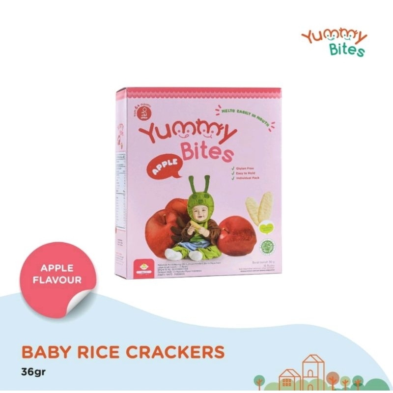 Yummy Bites Rice Crackers 36 gr - Snack Bayi