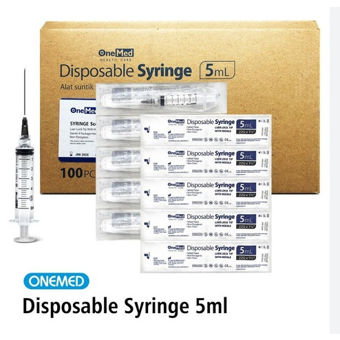 Syringe Spuit Onemed 5cc Disposable Syringe
