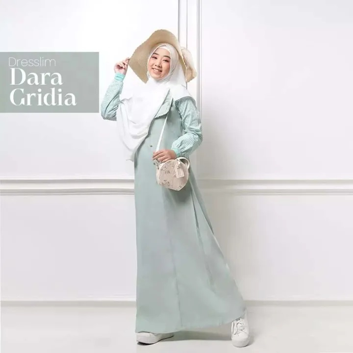 DRESSLIM DARA GRIDIA/GAMIS RABBANI/GAMIS WANITA DEWASA/GAMIS MOTIF/GAMIS LURUS RABBANI/GAMIS