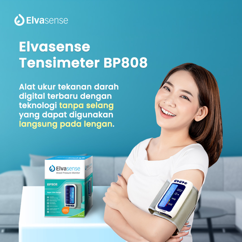 Alat Ukur Tekanan Darah tanpa selang Elvasense BP808