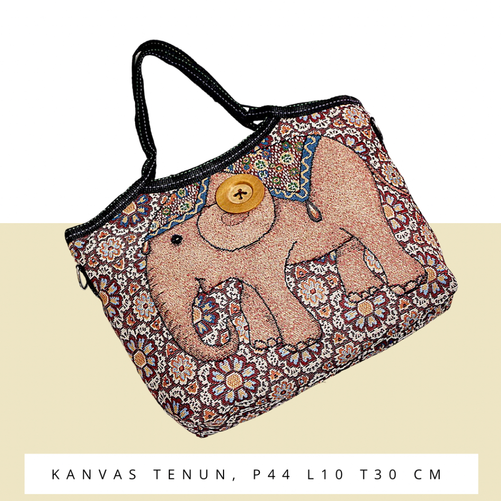 (BEBAS ONGKIR) Tas Bahu MURAH Tote Kanvas Simple Portable Motif karakter lucu Kartun untuk Belanja