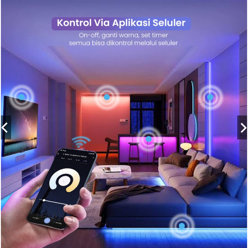 SMART LED STRIP RGBIC Fairy Lights WATERPROOF APP USB Sensor Suara LED - Kenji Shop