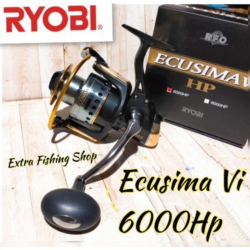 REEL RYOBI ECUSIMA VI 6000HP || REEL PANCING UKURAN BESAR || ORIGINAL RYOBI TIPE TERBARU SUDAH POWER
