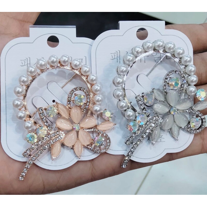 Bros bahu premium Mutiara | Bros hijab premium