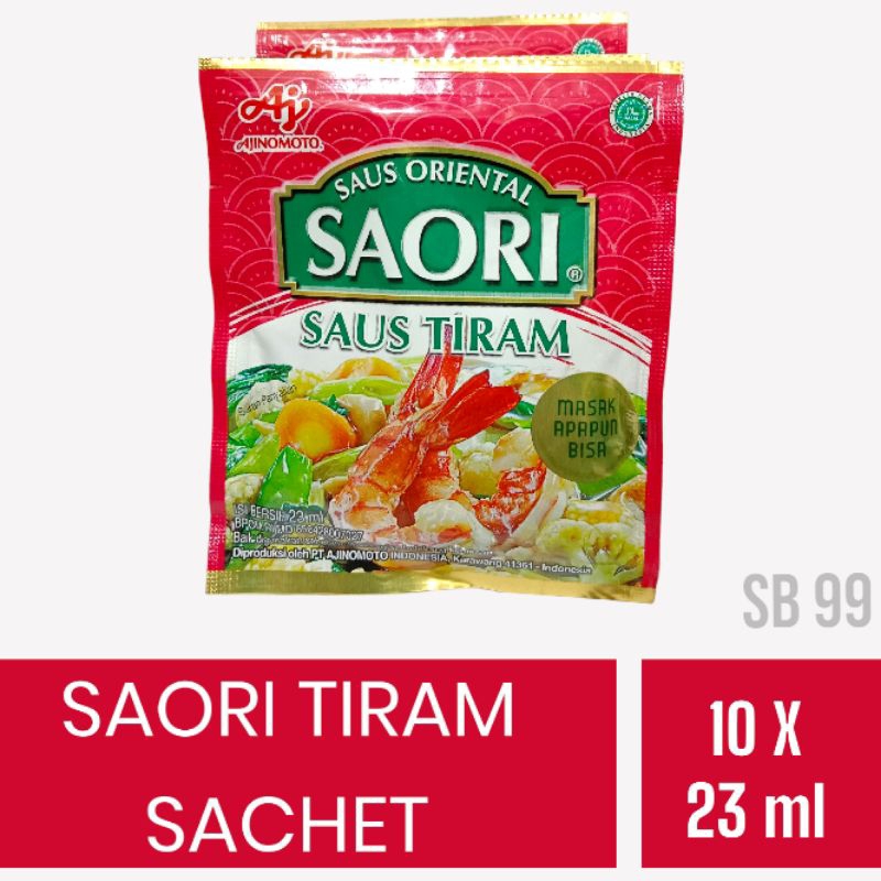 

Saori saus tiram sachet isi 10x23mll