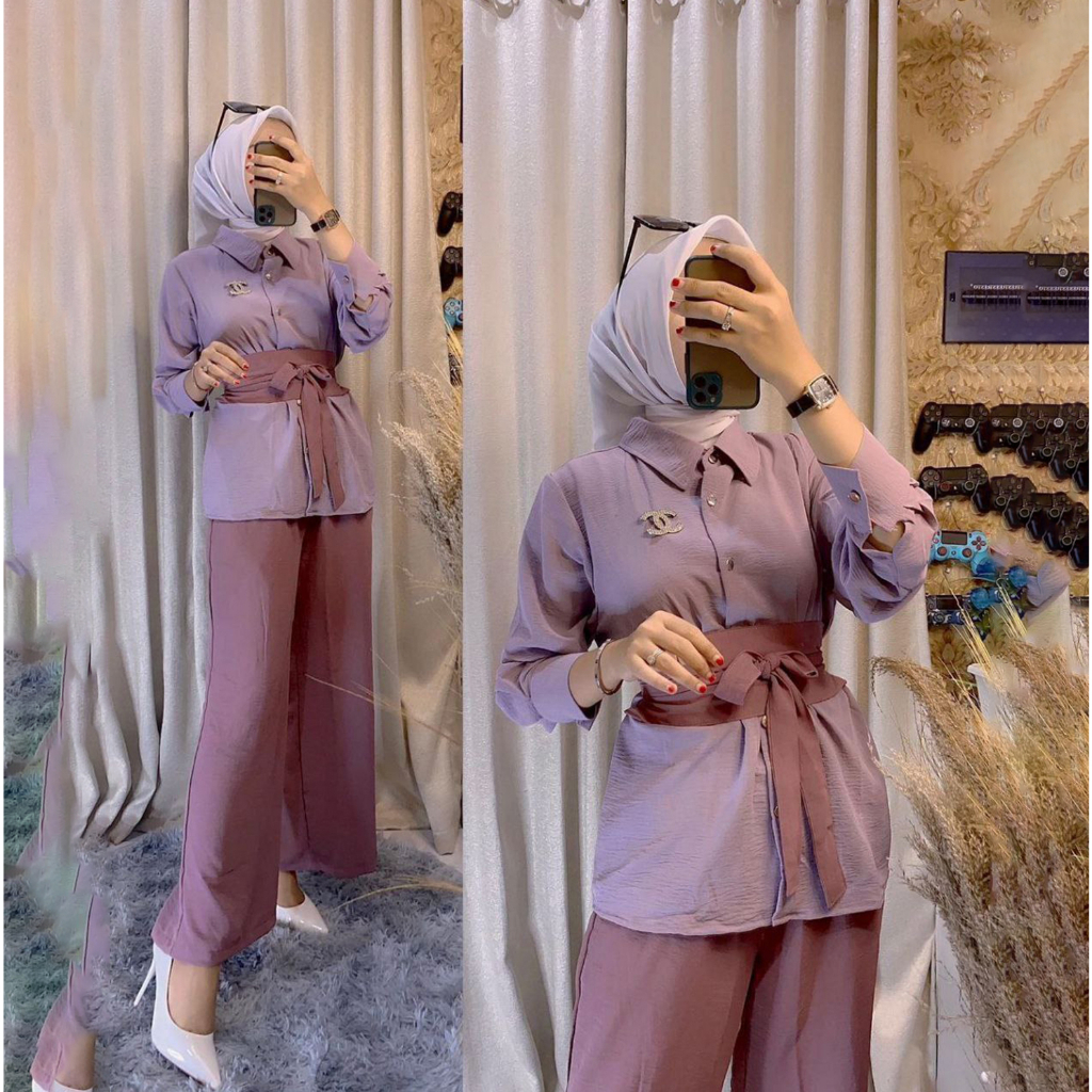 Saroja | Oneset Nagita Set Wanita Terlaris  | SJ Fashion