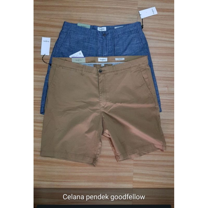 Celana Pendek Chinos Pria G*oodfellow Twill Original Branded