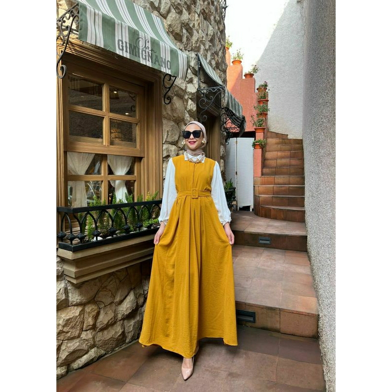 Audrey Maxy, GAMIS LEBARAN CANTIK MODIS OOTD KEKINIAN FIT XXL LD 110 BAHAN CRINCLE AIRFLOW IMPORT KANCING BUSUI TERMURAH TERLARIS OOTD