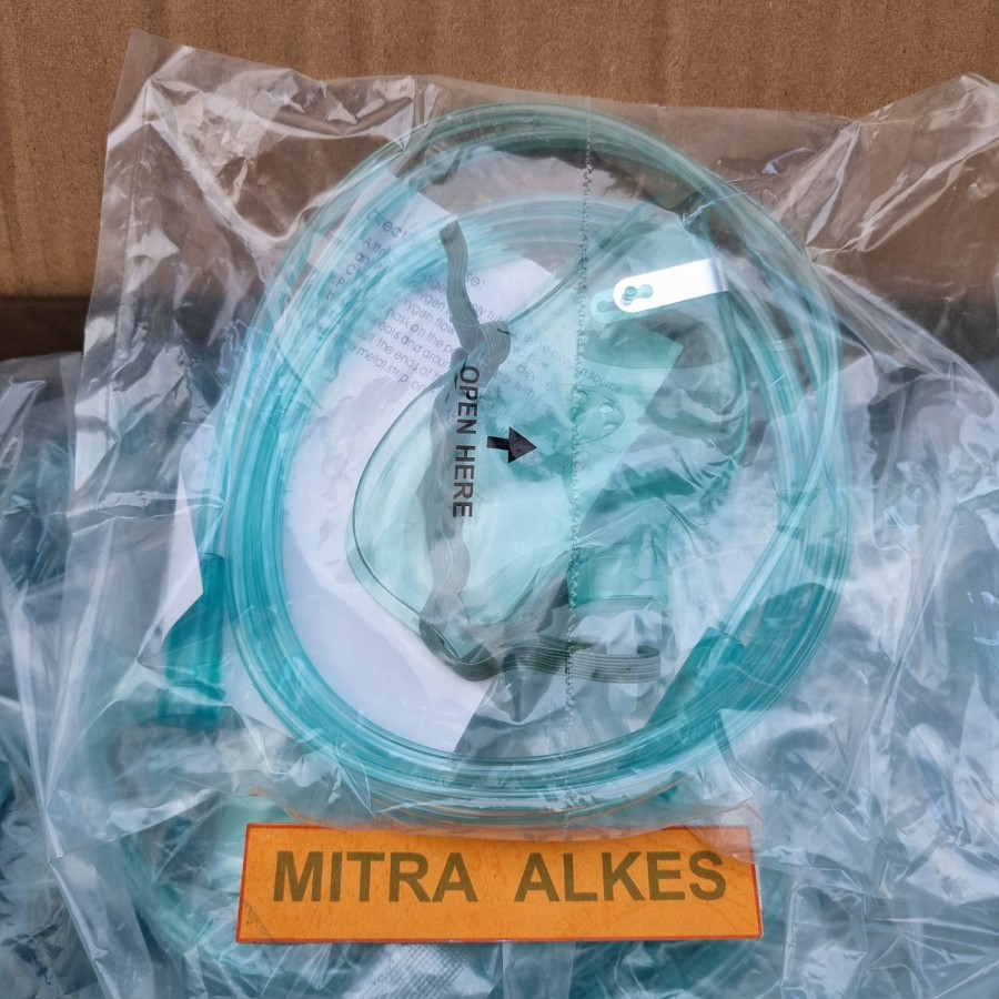 Masker Oksigen Dewasa - Anak SELLA. Adult - Child Oxygen Mask. Ogxygen Mask SELLA.