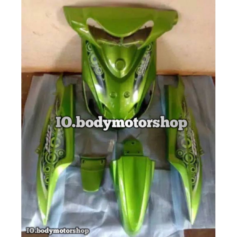 body halus Mio smile hijau plus stiker