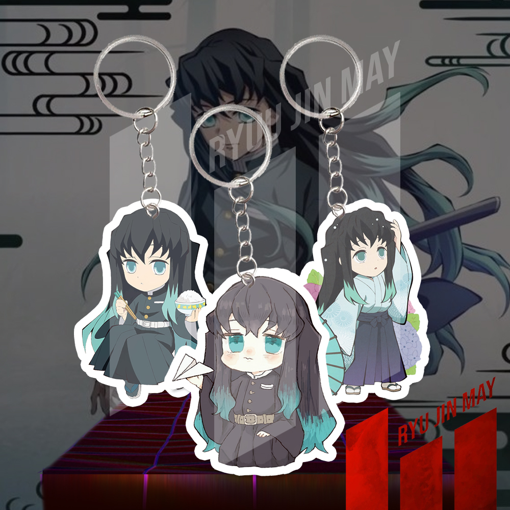 Gantungan Kunci / Keychain / Gantungan HP - Kimetsu No Yaiba-Muichiro