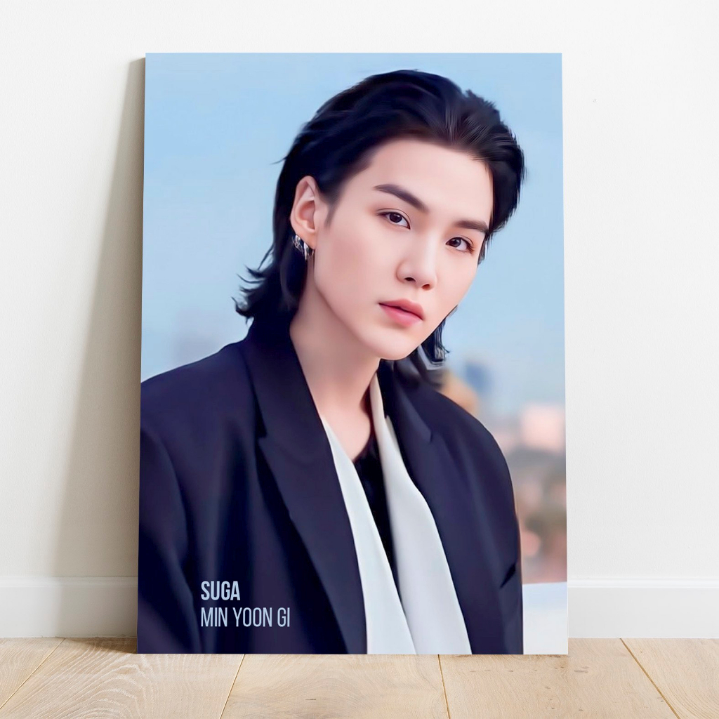 Poster BTS Suga Min Yoon Gi Kpop Band Korea K-Pop Wallpaper