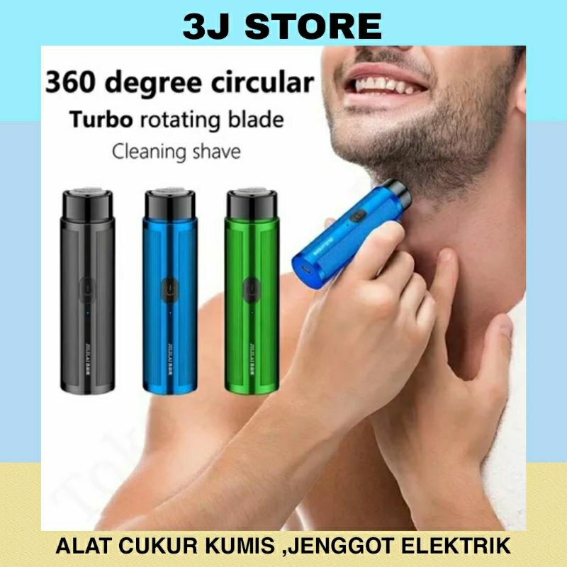 ALAT CUKUR KUMIS JENGGOT ELEKTRIK PORTABLE MINI CHARGER USB