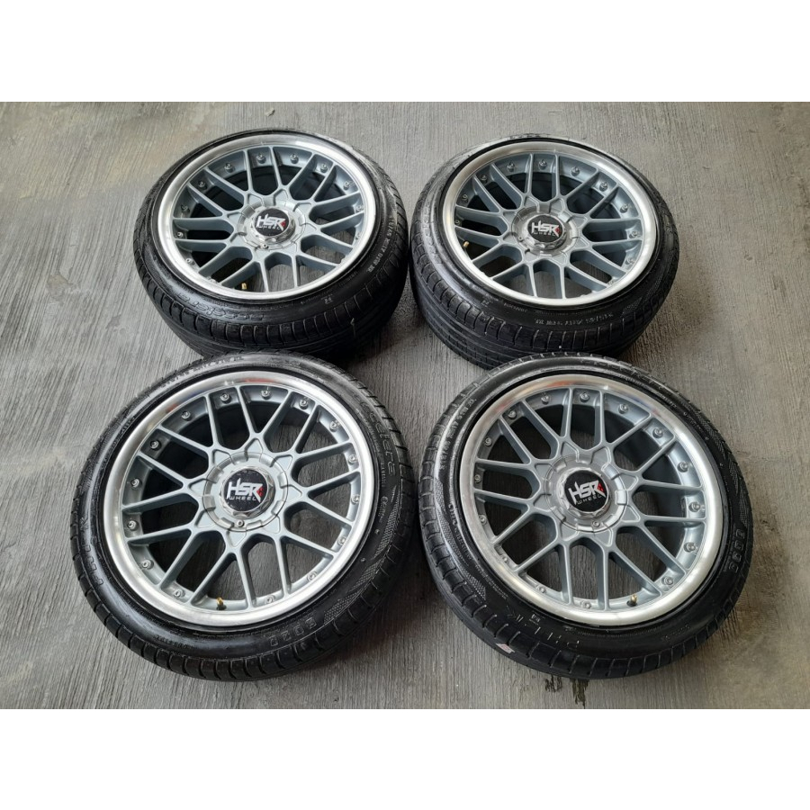 Velg Mobil Racing Ring 17 Velg Bekas Hsr Formula R17 Lebar 7,5/8,5 Pcd 4x100-114 Ban 215 45 R17 Acce